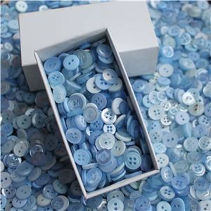 Button Box - Mini Baby Blue